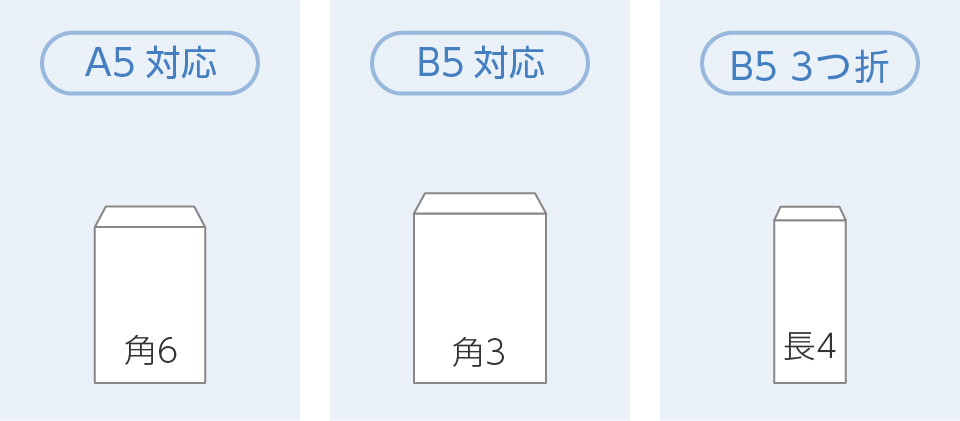 透けない封筒A5・B5・B53つ折り対応