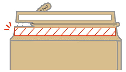 ECバッグ 封かんテープを追加