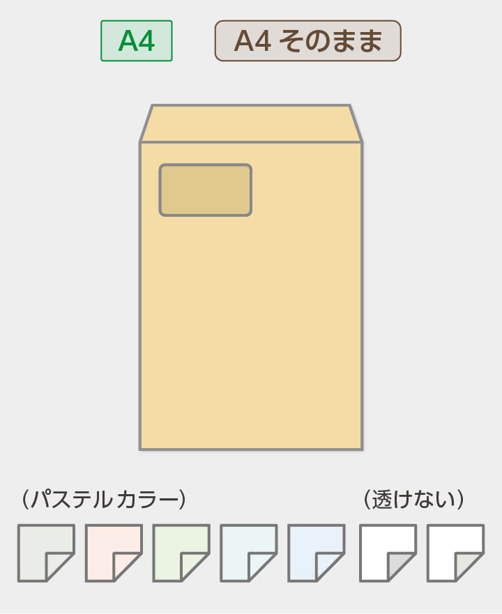 A4エコ窓封筒