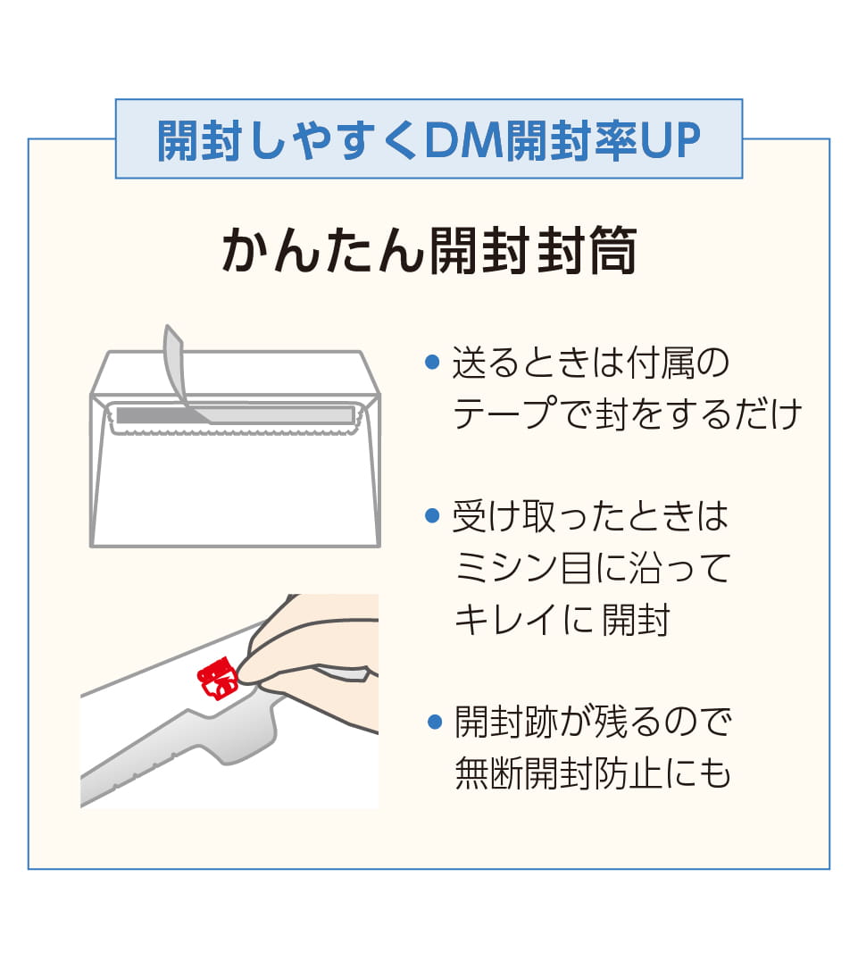 かんたん開封封筒