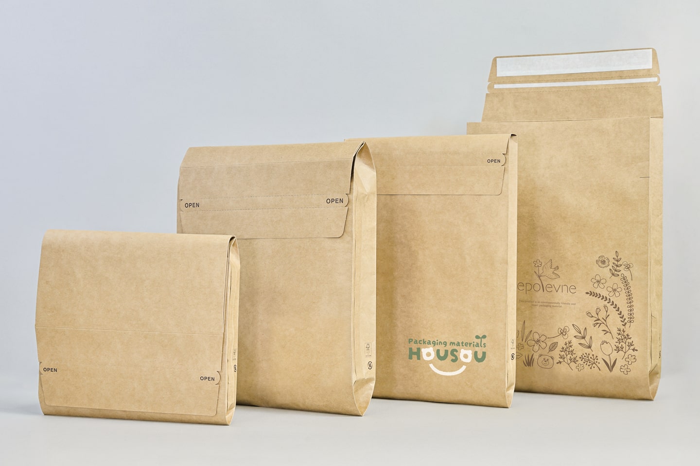 紙化 eコマースバッグ(包装資材・梱包資材・宅配袋)