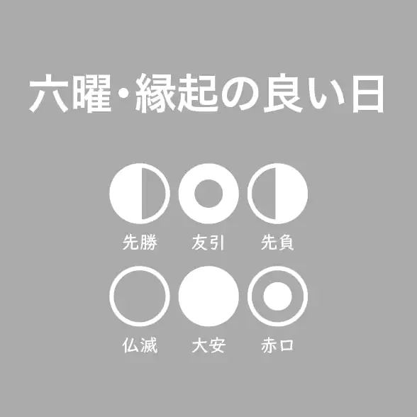 六曜の意味と日取りの基本