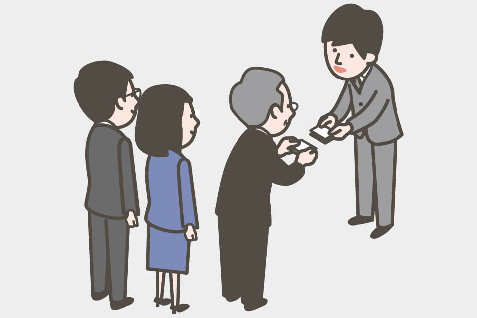 名刺交換のマナー：名刺を渡すタイミング