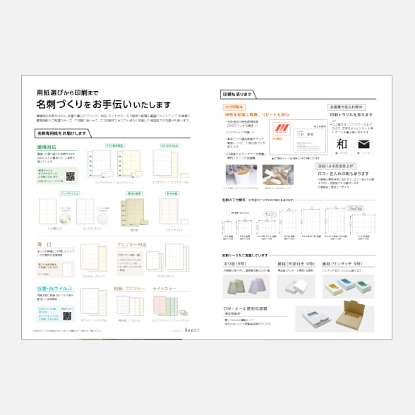 名刺づくりをお手伝いいたします